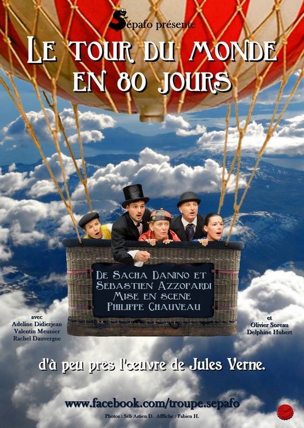 Affiche du spectacle Le tour du monde en 80 jours